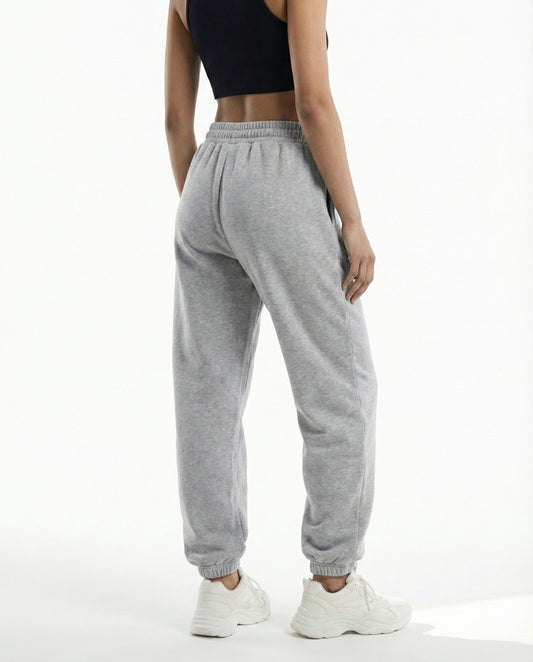 Women's Grey Melange Sweatpants