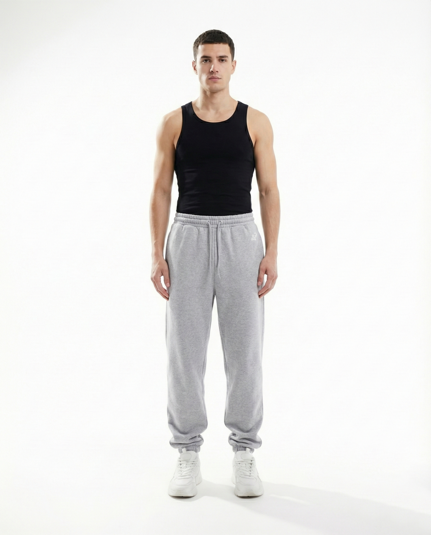 Men's Grey Melange Sweatpants